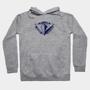 Cyber Police Badge - Blue Hoodie